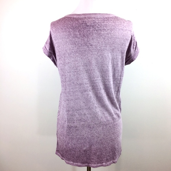 Anthropologie Akemi + Kin Sz M purple lattie tee - Picture 5 of 8